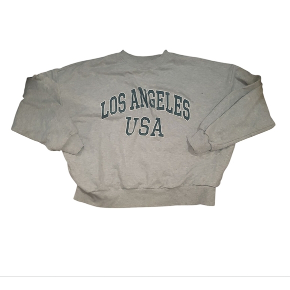 H&M Tops - H&M small Grey gray Los Angeles USA sweatshirt top